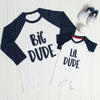 Big Dude & Lil Dude Father And Son T Shirt And Babygrow Set - Lovetree Design
