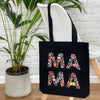 Black Floral Mama Tote Bag - Lovetree Design