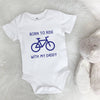 Born To Ride With Daddy Cycling Babygrow - Lovetree Design
