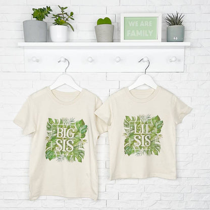 Botanical Big Sis Lil Sis Matching T Shirt Set - Lovetree Design