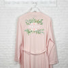 Bride Pink Floral Wedding Dressing Gown - Lovetree Design