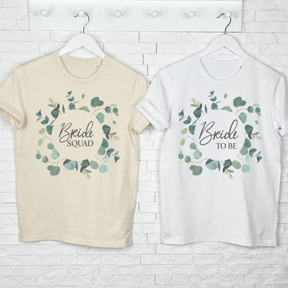 Bride To Be Eucalyptus Wreath T Shirt - Lovetree Design