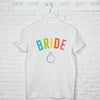 Bride To Be And Hen Rainbow Arch And Silver T Shirt Set - Lovetree Design