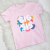 Bright Abstract Big Sis Lil Sis Pink T Shirt Set - Lovetree Design