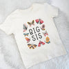 Butterfly Big Sis Lil Sis Natural T Shirt Set - Lovetree Design