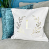 Cushion With Personalised Initial In Gold - Lovetree Design