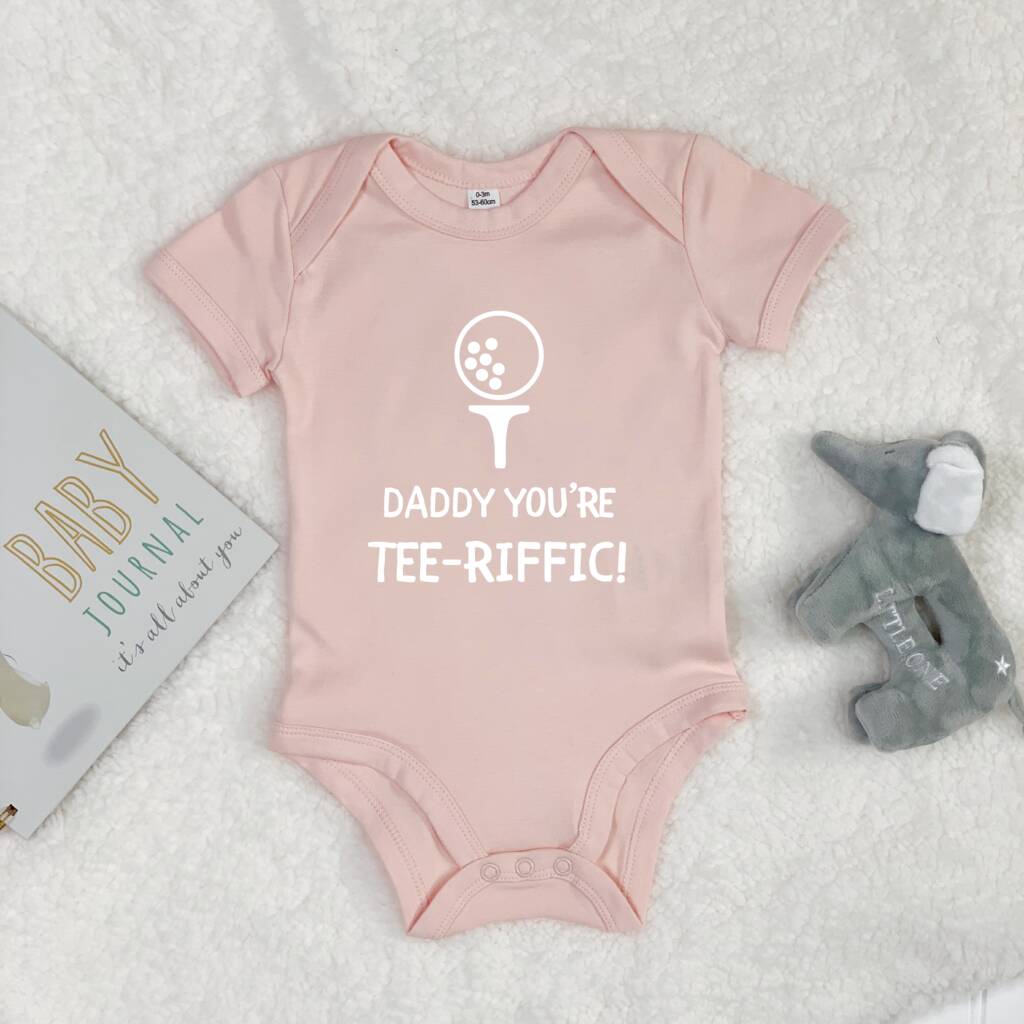 Daddy You're Tee Riffic Golf Babygrow - Lovetree Design