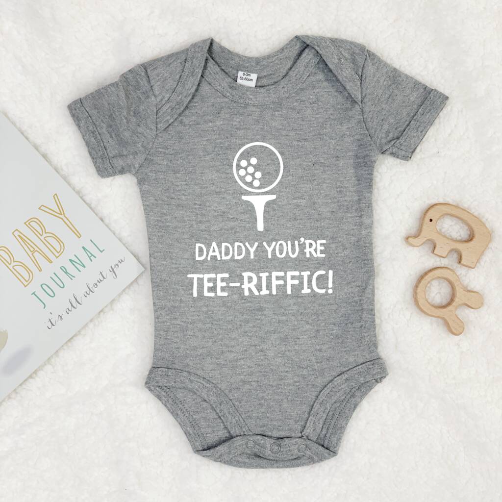 Daddy You're Tee Riffic Golf Babygrow - Lovetree Design