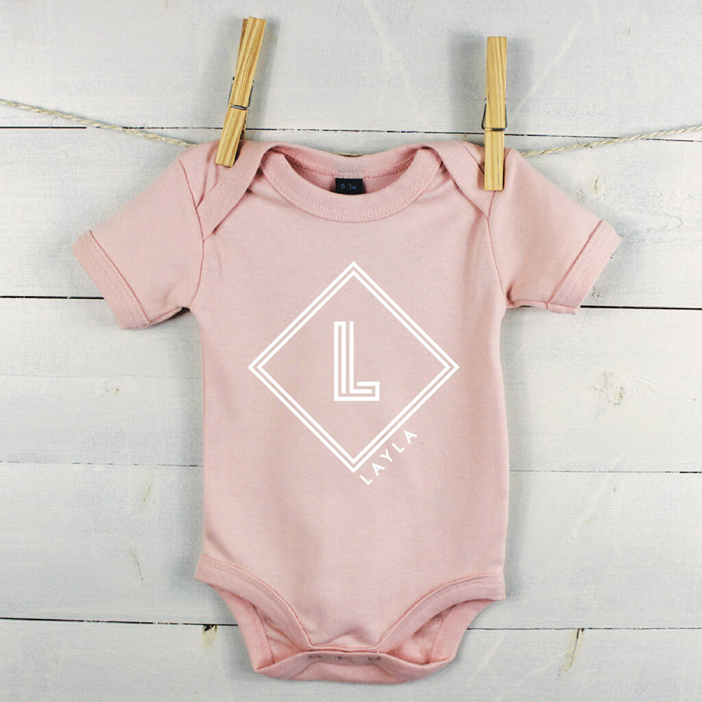 Diamond Personalised Babygrow - Lovetree Design