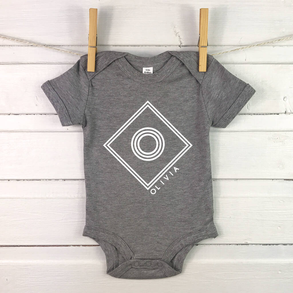 Diamond Personalised Babygrow - Lovetree Design