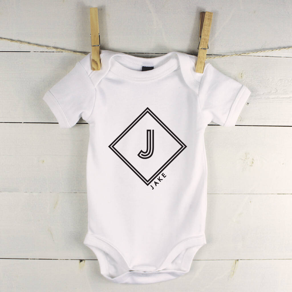 Diamond Personalised Babygrow - Lovetree Design