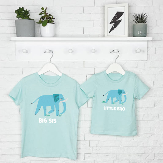 Elephant Brother Sister T Shirt Set - Lovetree Design