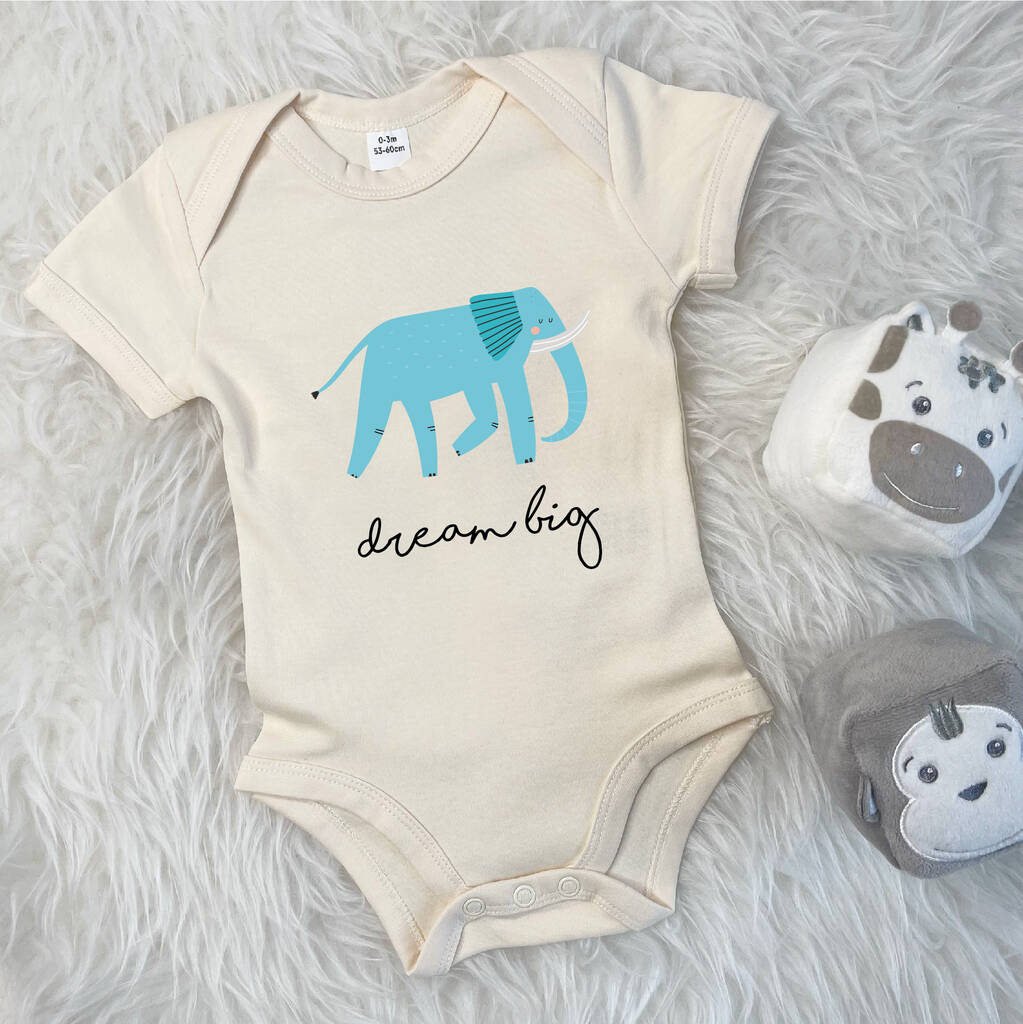 Elephant Dream Big Jungle Babygrow - Lovetree Design