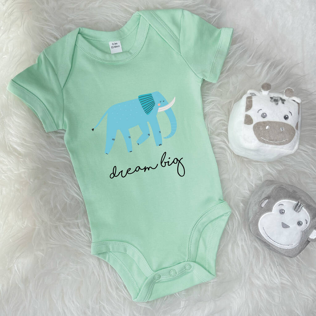 Elephant Dream Big Jungle Babygrow - Lovetree Design