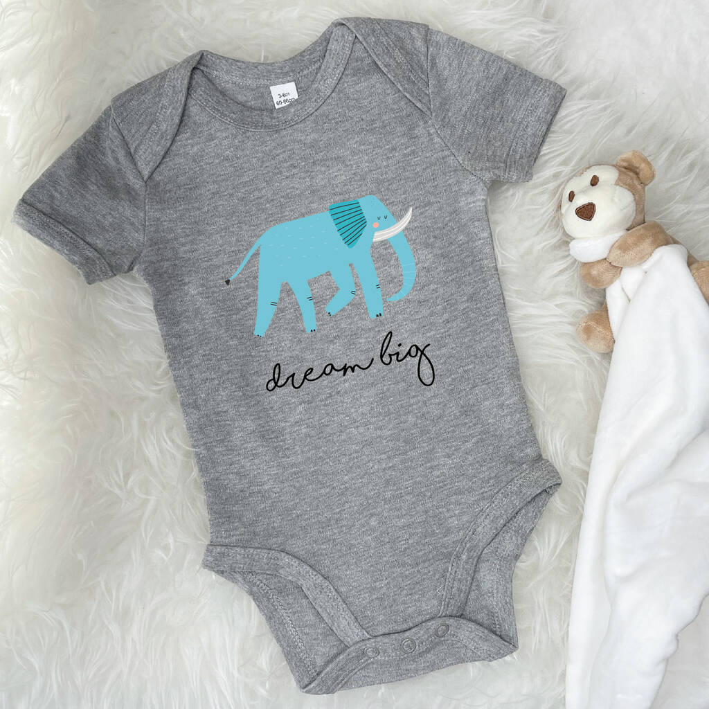 Elephant Dream Big Jungle Babygrow - Lovetree Design