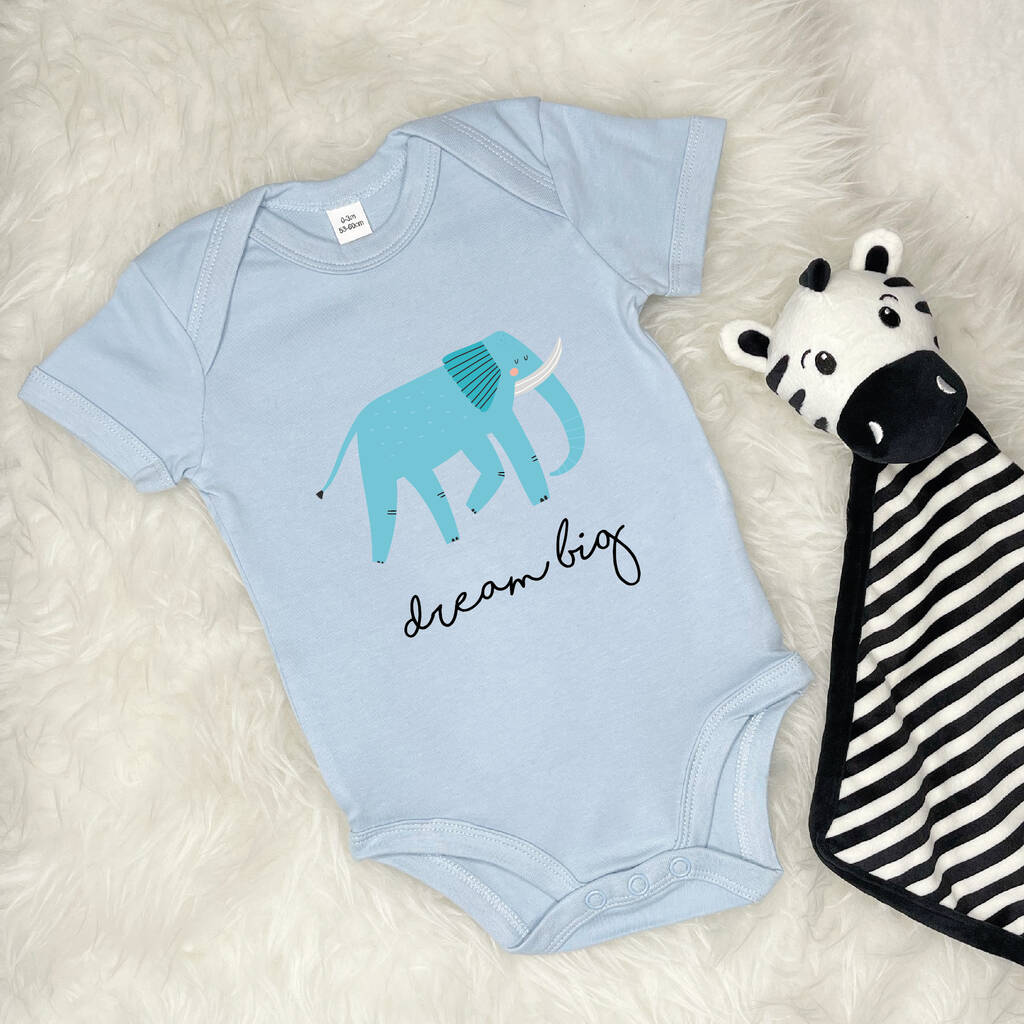 Elephant Dream Big Jungle Babygrow - Lovetree Design