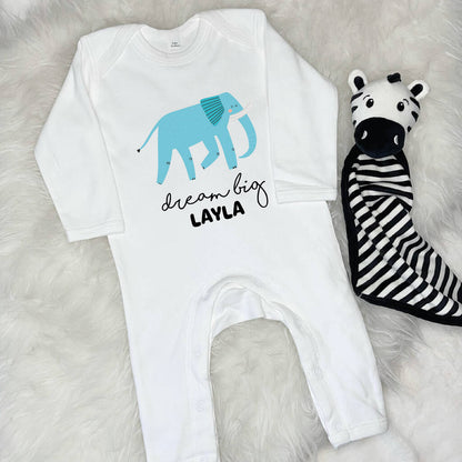 Elephant Dream Big Personalised Jungle Rompersuit - Lovetree Design