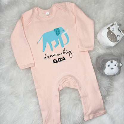 Elephant Dream Big Personalised Jungle Rompersuit - Lovetree Design