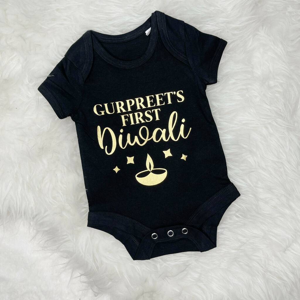 First Diwali Personalised Babygrow - Lovetree Design