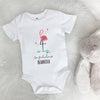 Flamingo Be Fabulous Personalised Jungle Babygrow - Lovetree Design