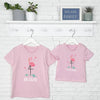 Flamingo Big Sister Little Sister T Shirt Set - Lovetree Design