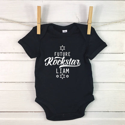 Future Rockstar Personalised Babygrow For Music Lovers - Lovetree Design