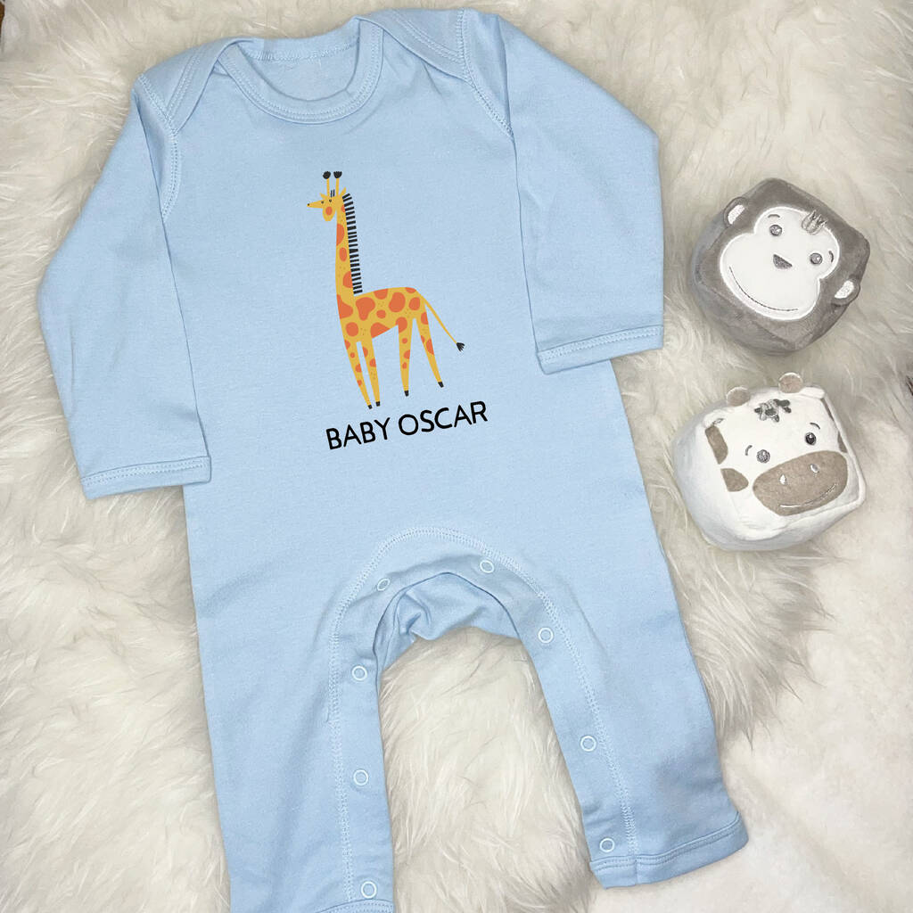 Giraffe Personalised Jungle Rompersuit - Lovetree Design