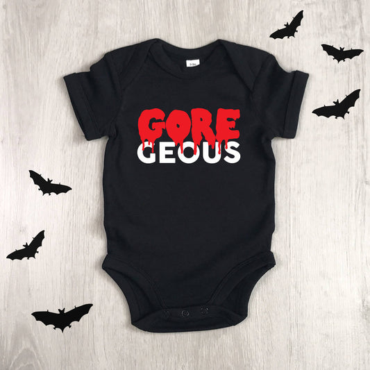 Gore-Geous Dripping Text Halloween Babygrow - Lovetree Design