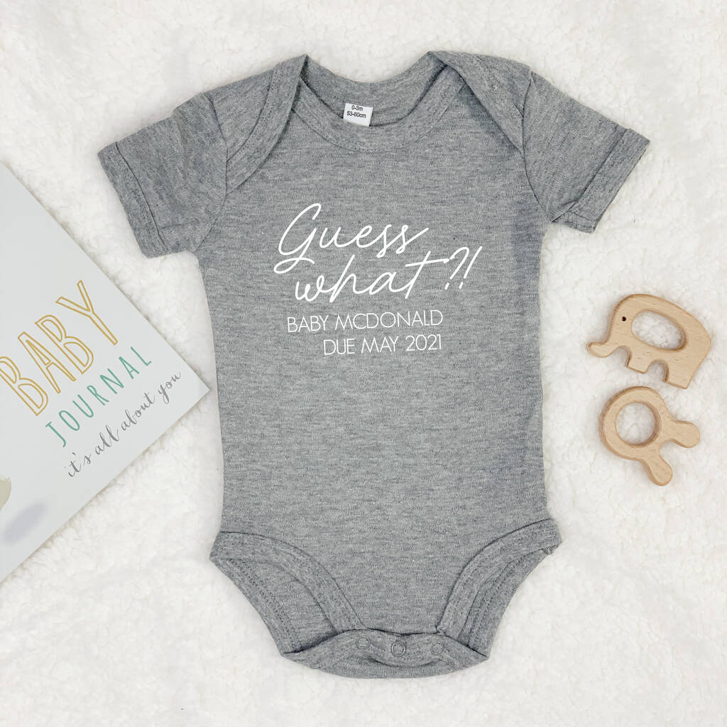 Guess What?! Pregnancy Announcement Babygrow