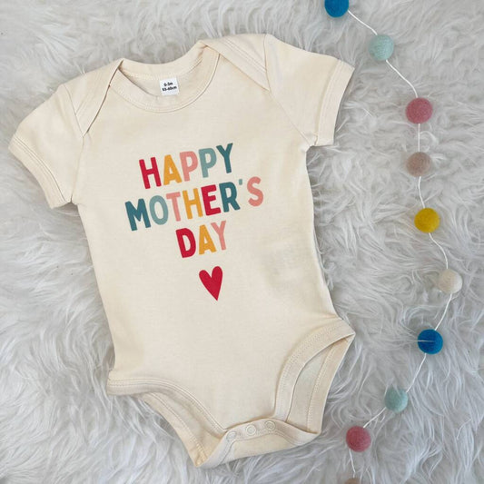 Happy Mother's Day Bright Babygrow - Lovetree Design