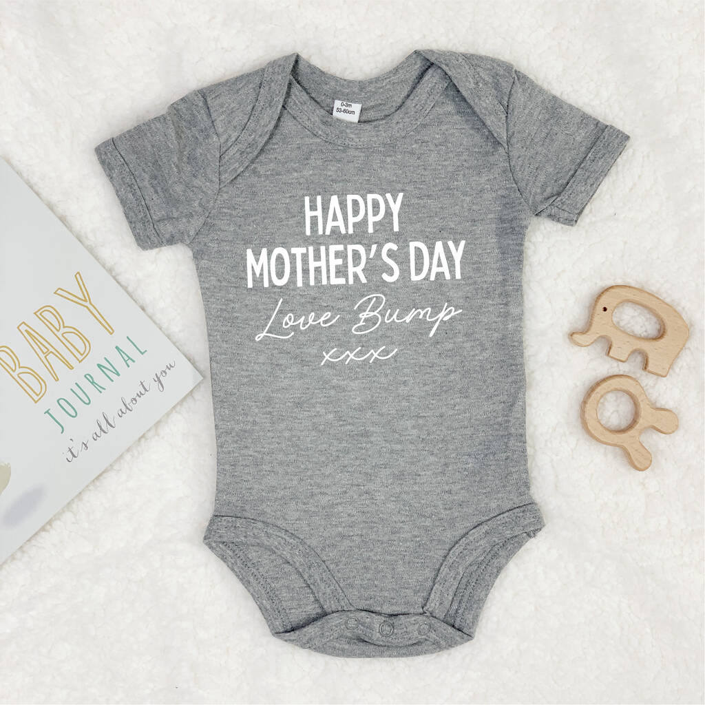 Happy Mother's Day Love Bump Babygrow - Lovetree Design