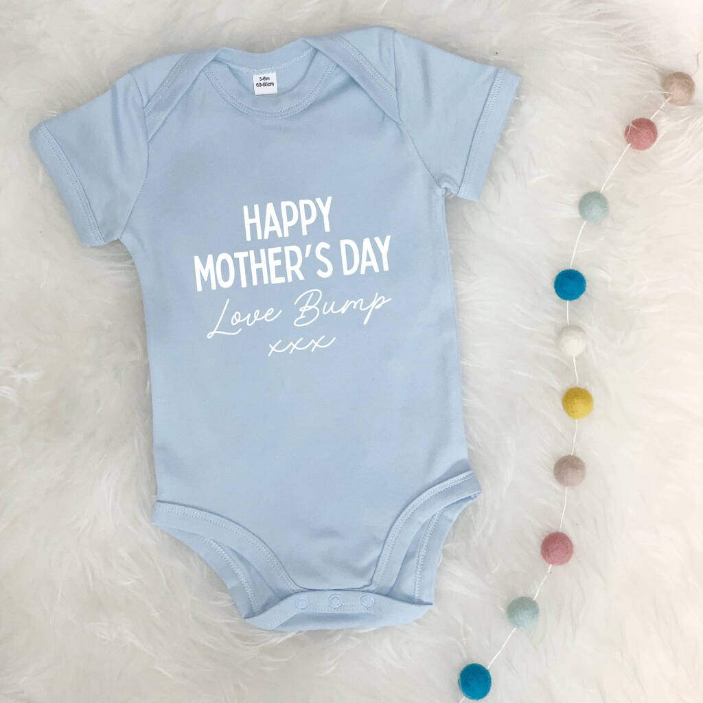 Happy Mother s Day Love Bump Babygrow Lovetree Design