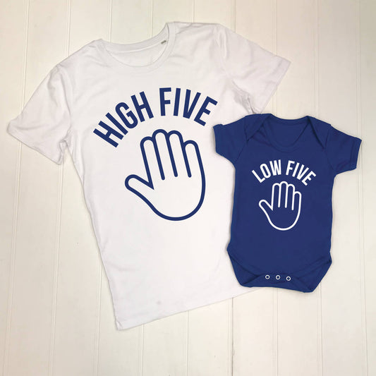 High Five Low Five Father And Son T Shirt Set - Lovetree Design