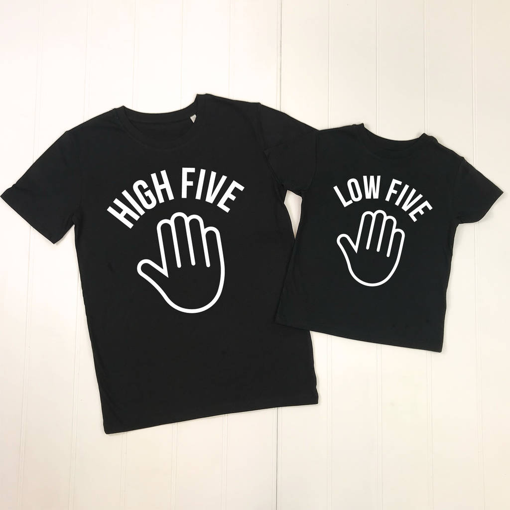 High Five Low Five Father And Son T Shirt Set - Lovetree Design