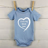 I Love My Uncle Personalised Heart Babygrow - Lovetree Design