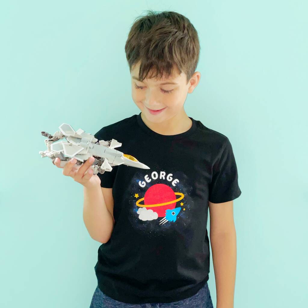 Kids Personalised Space T Shirt - Lovetree Design