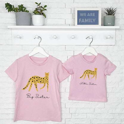 Leopard Brother Sister Matching T Shirt Set - Lovetree Design