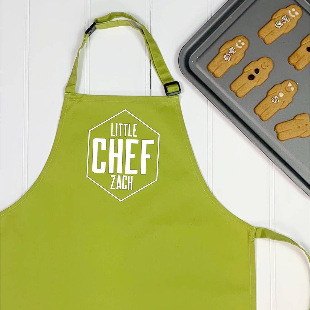 Little Chef Personalised Hexagon Kids Apron - Lovetree Design