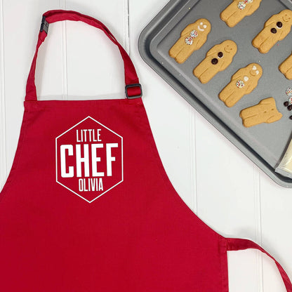 Little Chef Personalised Hexagon Kids Apron - Lovetree Design