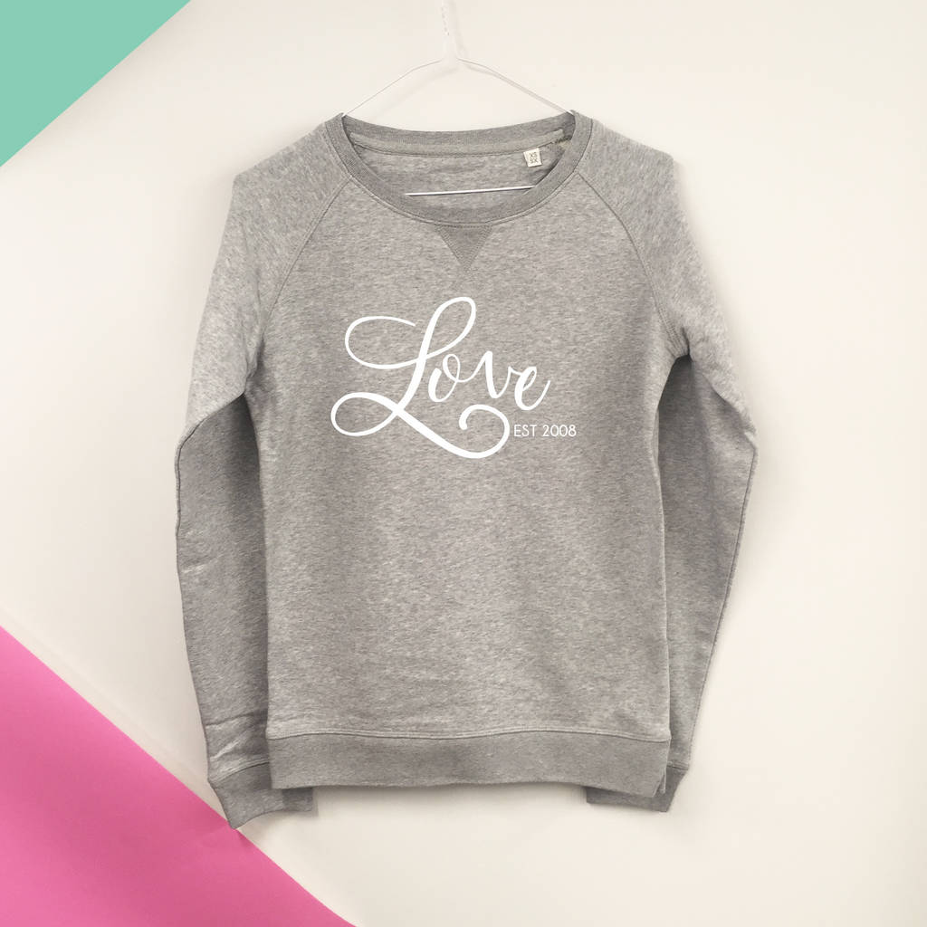 Love Established Personalised Sweatshirt - Lovetree Design