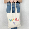 Mama Tote Bag Bright With Hearts - Lovetree Design
