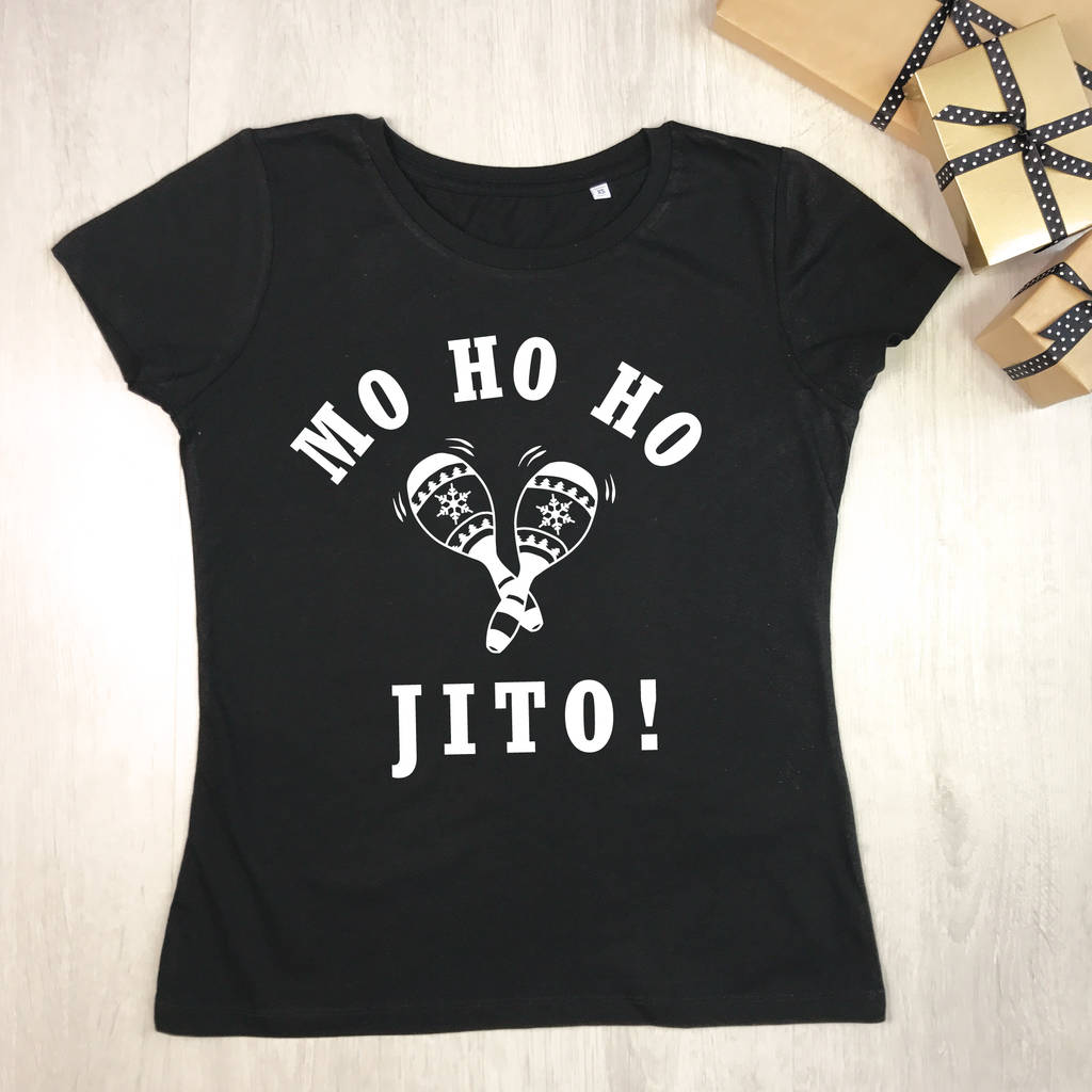Mojito 'Mo Ho Ho Jito' Christmas T Shirt - Lovetree Design