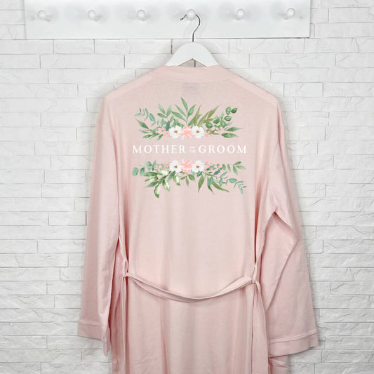 Mother Of The Groom Pink Floral Wedding Dressing Gown - Lovetree Design