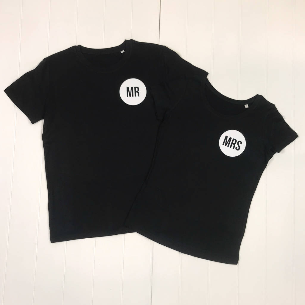 Mr And Mrs Matching T Shirt Set - Lovetree Design