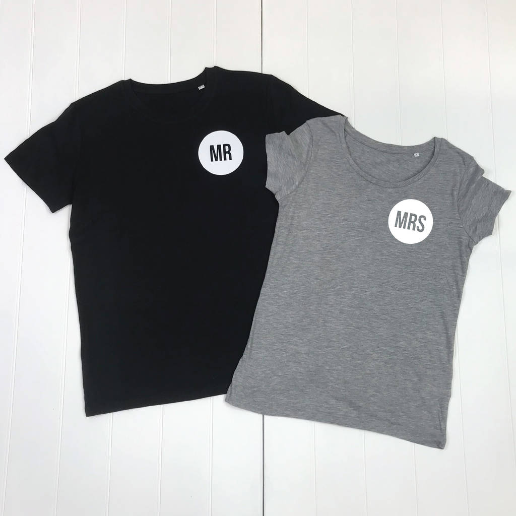 Mr And Mrs Matching T Shirt Set - Lovetree Design