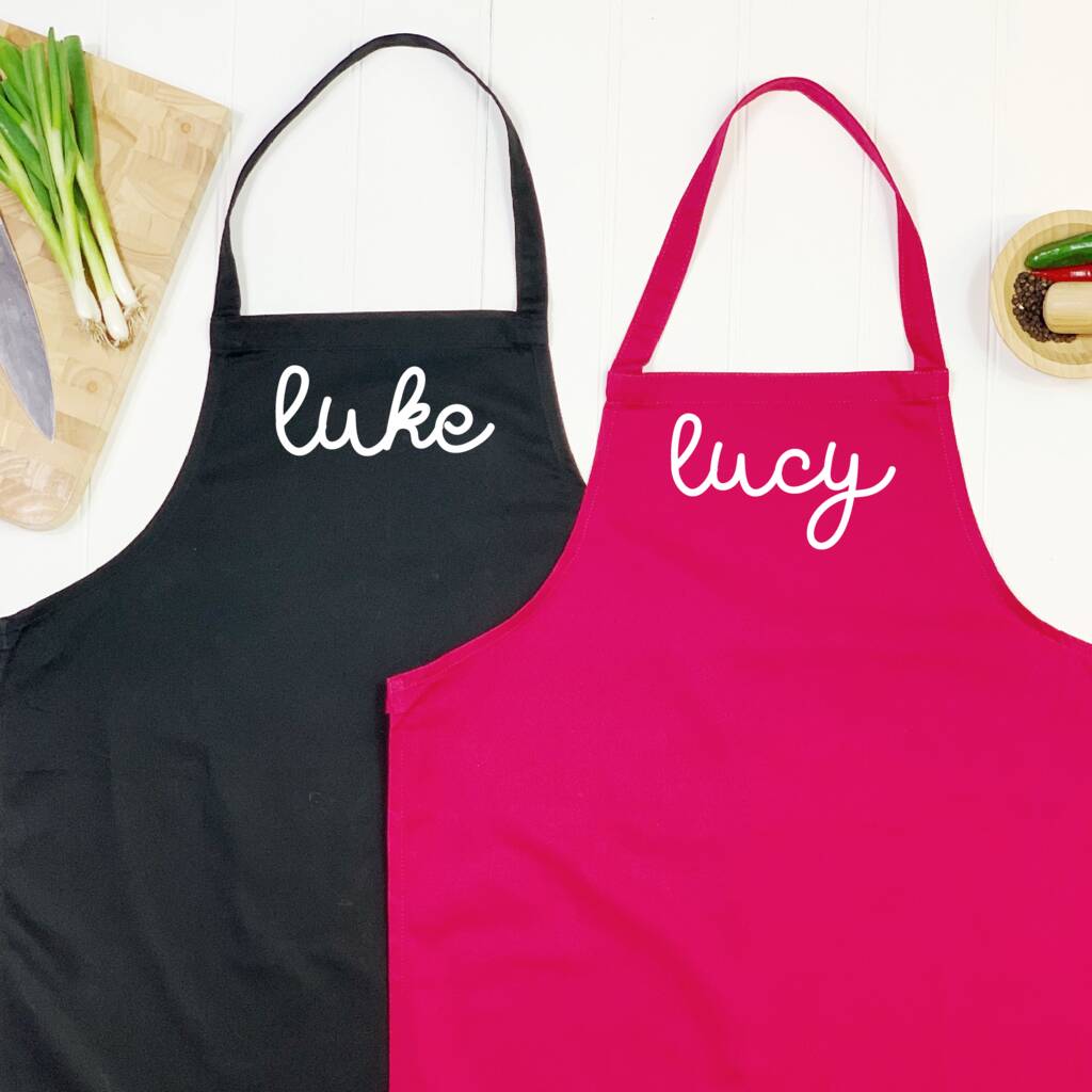 Couples Personalised Apron Set - Lovetree Design