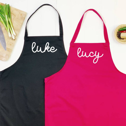 Couples Personalised Apron Set - Lovetree Design