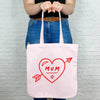 Mum Heart And Arrow Tote Bag - Lovetree Design