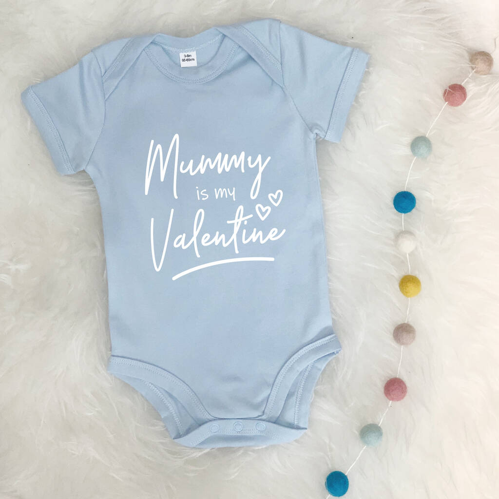 Mummy Is My Valentine Babygrow - Lovetree Design