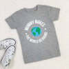 Mummy Makes The World Go Round Children's T Shirt - Lovetree Design